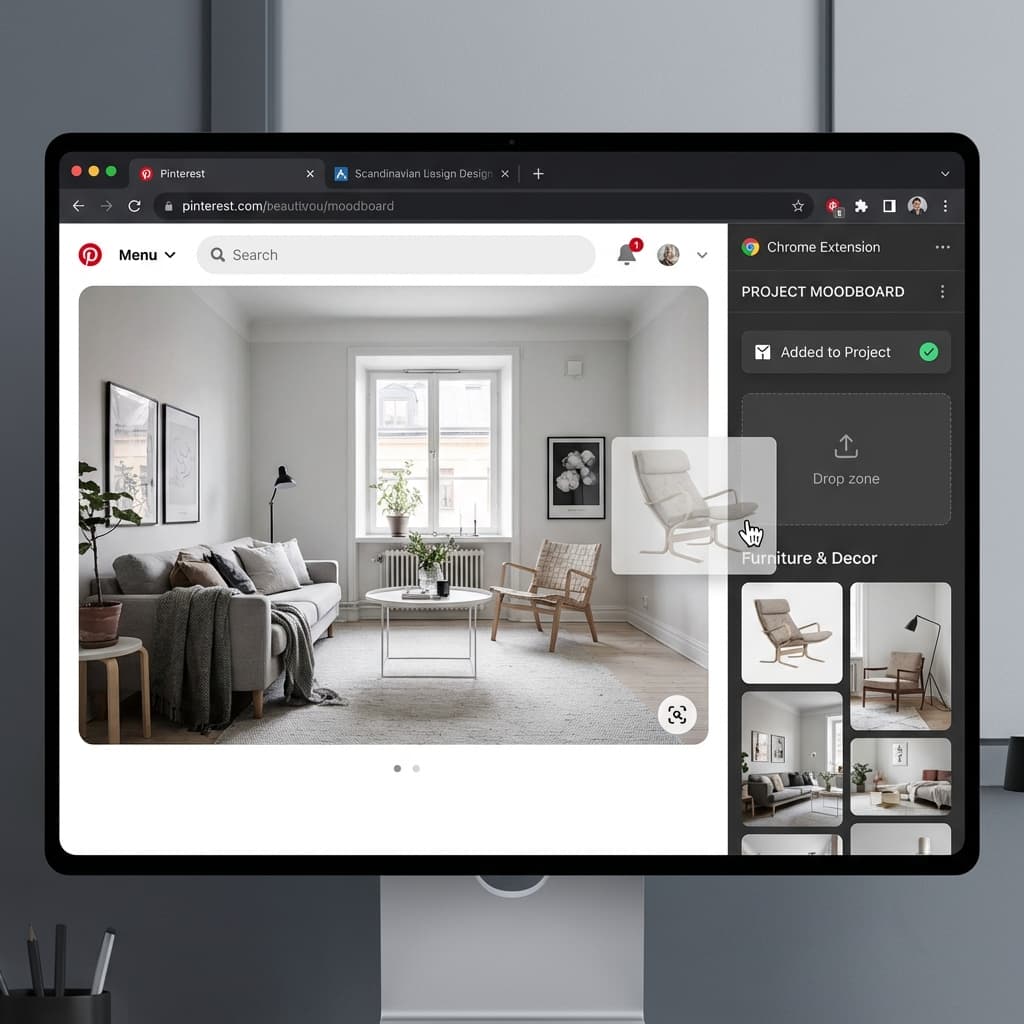 Chrome extension moodboard